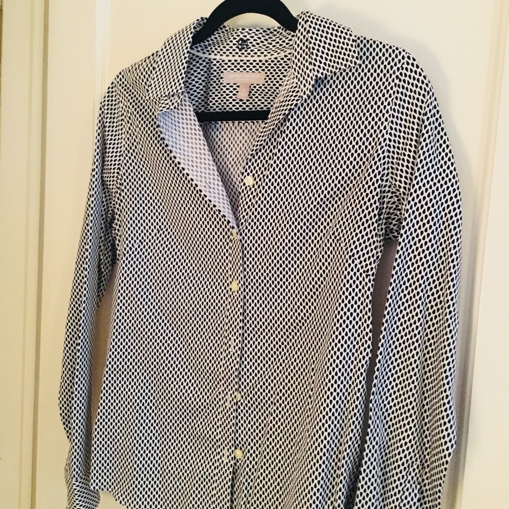 Banana Republic geo-print blouse